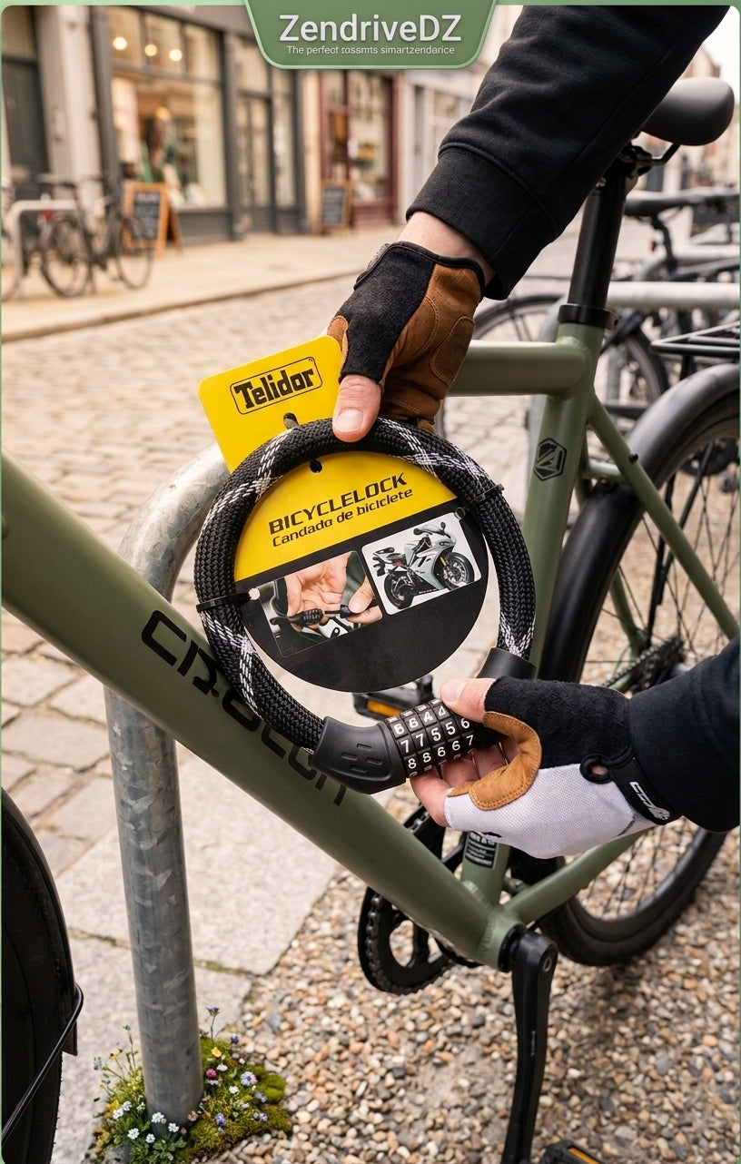 Antivol pour Vélo, Moto et Trottinette - Code à 5 Chiffres.